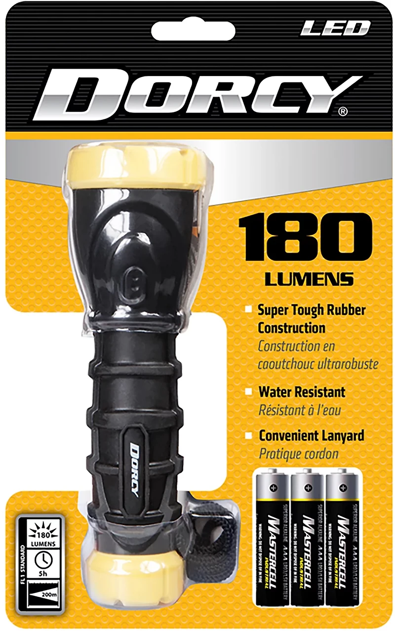 Dorcy 180 Lumen TPE Rubber LED Flashlight