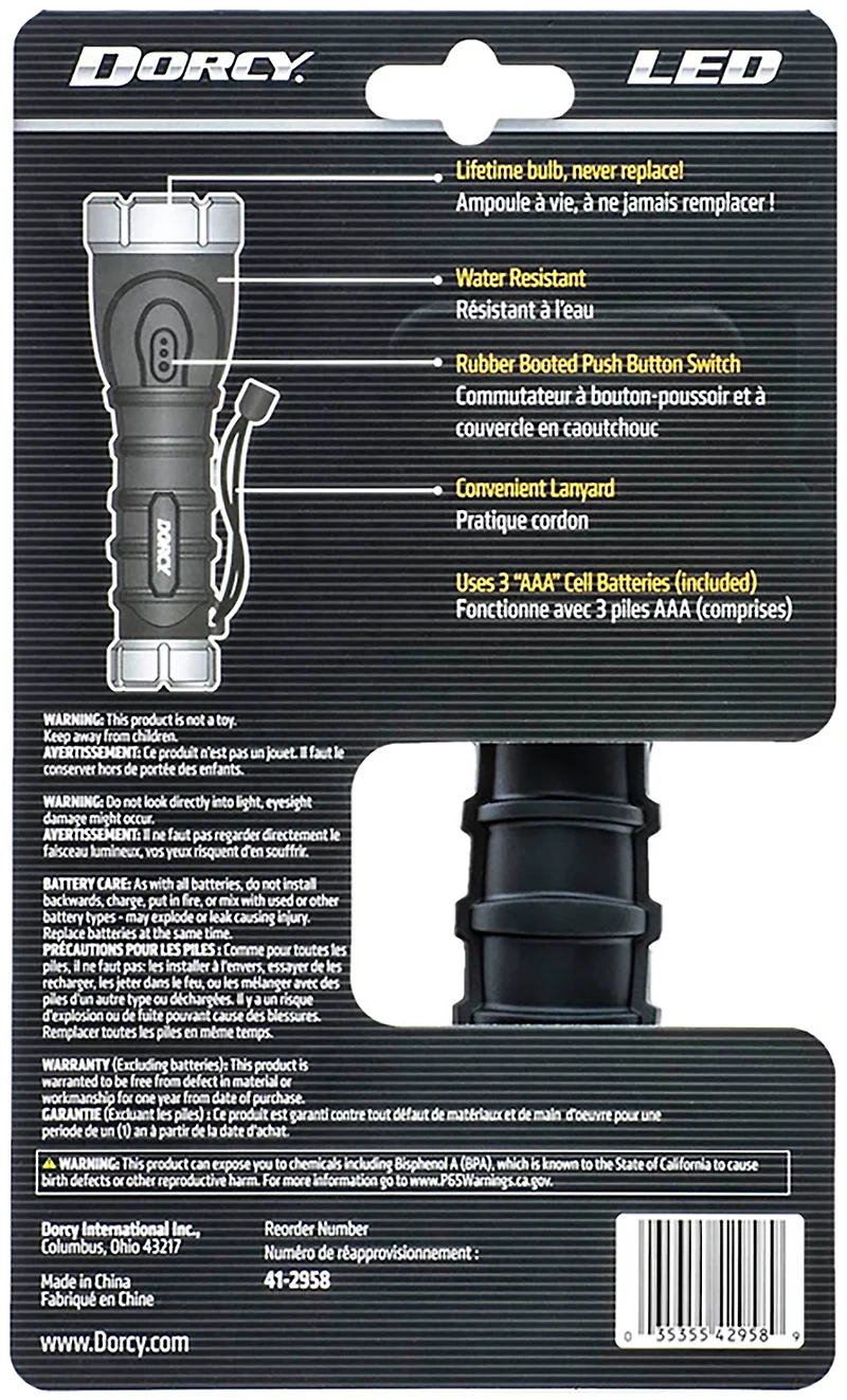 Dorcy 180 Lumen TPE Rubber LED Flashlight