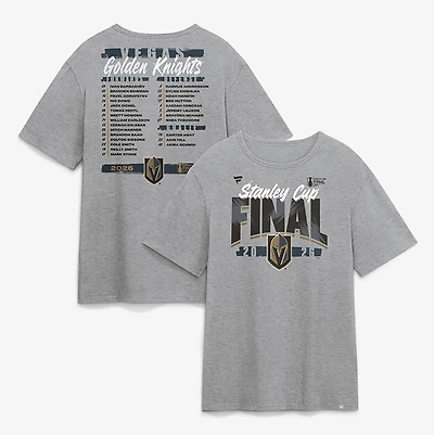 Fanatics Men's Vegas Golden Knights 2026 Finals Participant Roster Short Sleeve T-Shirt