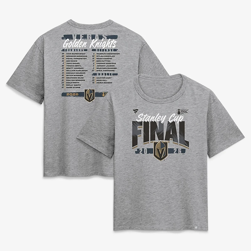 Fanatics Women's Vegas Golden Knights 2026 Stanley Cup Final Roster Short Sleeve T-Shirt