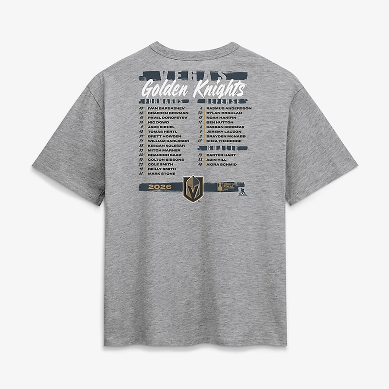 Fanatics Women's Vegas Golden Knights 2026 Stanley Cup Final Roster Short Sleeve T-Shirt