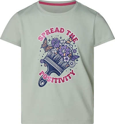 BCG Girls' Lifestyle Cotton Spread The Positivity T-Shirt