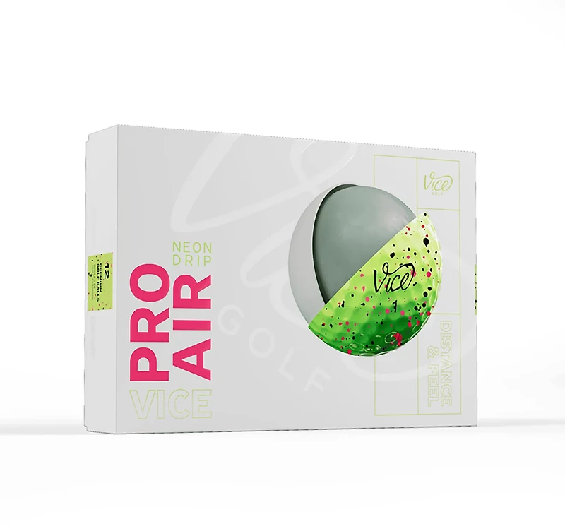 Vice Pro Air Neon Drip Golf Balls 12-Pack