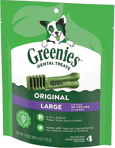 Greenies Adult Dental Dog Treats Teenie Original Flavor 3 oz 11 Count