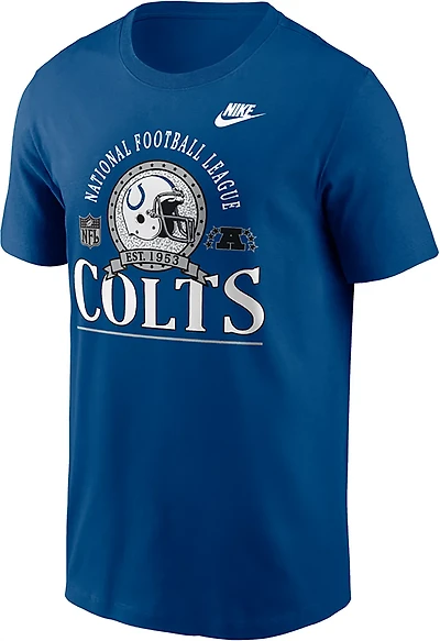 Nike Men's Indianapolis Colts Rewind Essential Team Spirit Graphic T-shirt