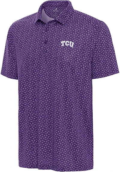 Antigua Men's Texas Christian University Vigorous Polo Shirt