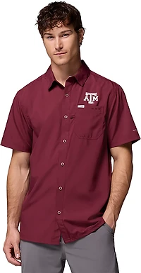 Columbia Sportswear Men's Texas A&M University Collegiate PFG Slack Tide Camp Shirt