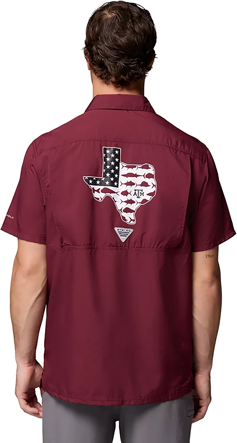 Columbia Sportswear Men's Texas A&M University Collegiate PFG Slack Tide Camp Shirt