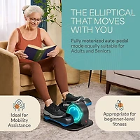 Lifepro AutoGlide Red™ Under Desk Elliptical Machine