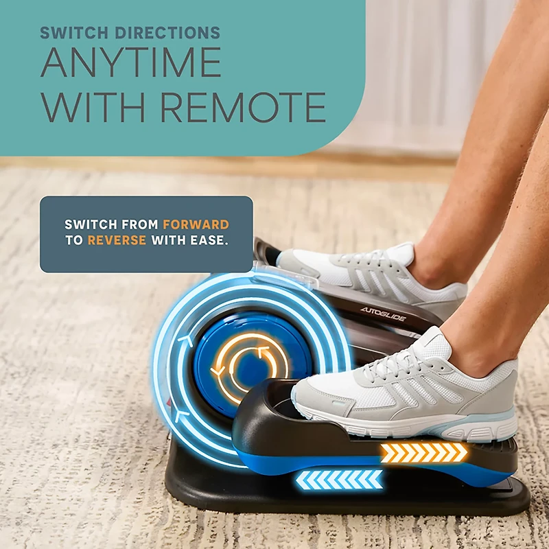 Lifepro AutoGlide Red™ Under Desk Elliptical Machine