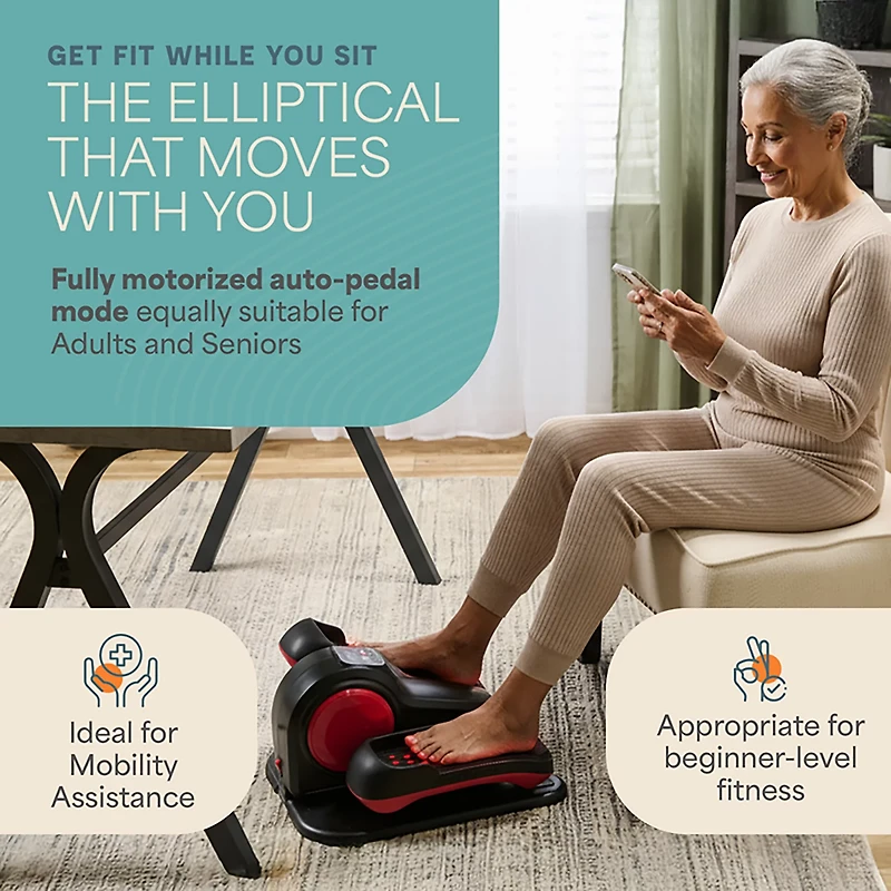 Lifepro AutoGlide Automatic Under Desk Elliptical Machine