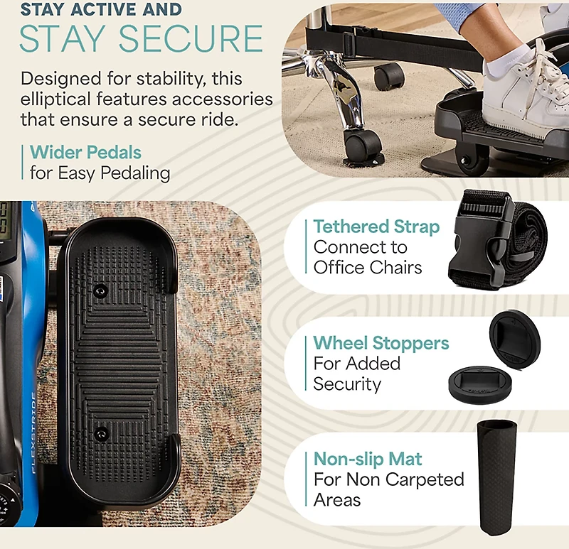 Lifepro FlexStride Plus Under Desk Elliptical