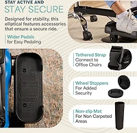 Lifepro FlexStride Plus Under Desk Elliptical