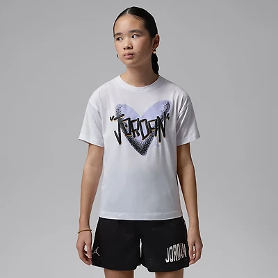 Jordan Girls' Heart Sketch T-shirt