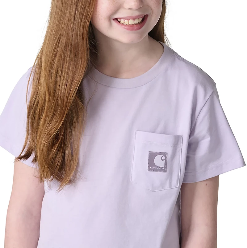 Carhartt Girls’ Short Sleeve Pocket T‑Shirt