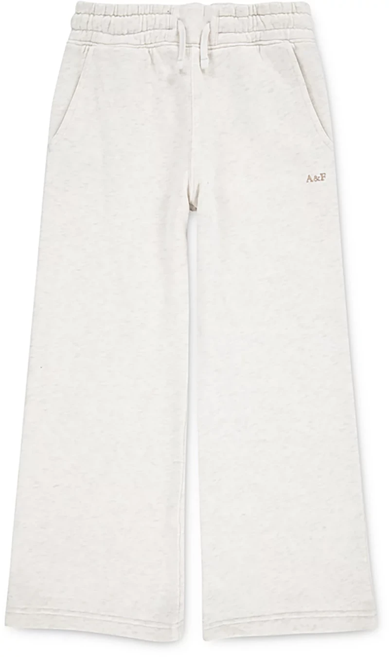 Abercrombie & Fitch Girls' Essential Wide Leg Fleece Pants