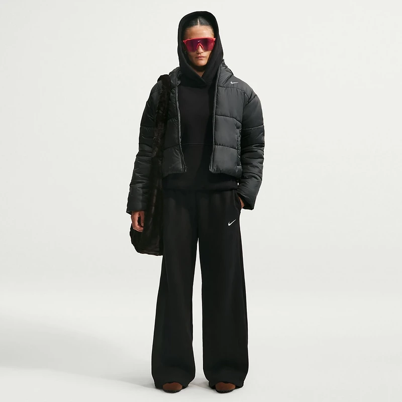Nike Women's Studio Fleece Mid-Rise Training Pants