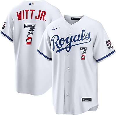 Nike Men's Kansas City Royals USA 250 4th of July Home Stadium Jersey Bobby Witt Jr.