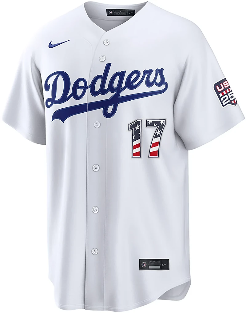 Nike Men's Los Angeles Dodgers USA 250 4th of July Home Stadium Jersey Shohei Ohtani