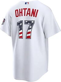 Nike Men's Los Angeles Dodgers USA 250 4th of July Home Stadium Jersey Shohei Ohtani