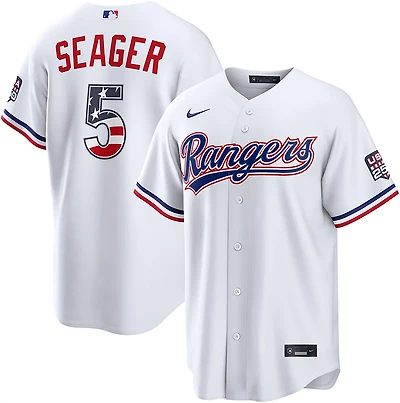 Nike Men's Texas Rangers USA 250 4th of July Home Stadium Jersey Corey Seager