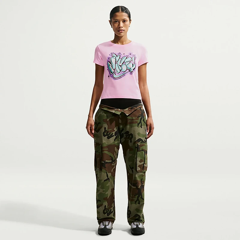 Nike Women's Sportswear Chill Knit Slim Cropped Graphic T-shirt