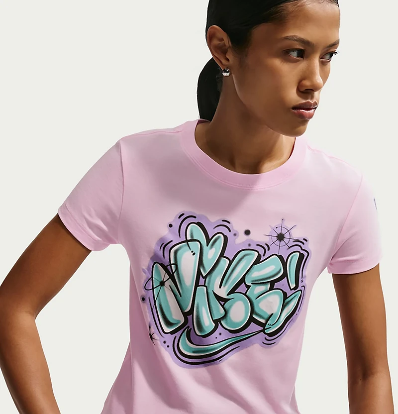 Nike Women's Sportswear Chill Knit Slim Cropped Graphic T-shirt