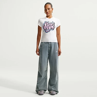 Nike Women's Sportswear Chill Knit Slim Cropped Graphic T-shirt