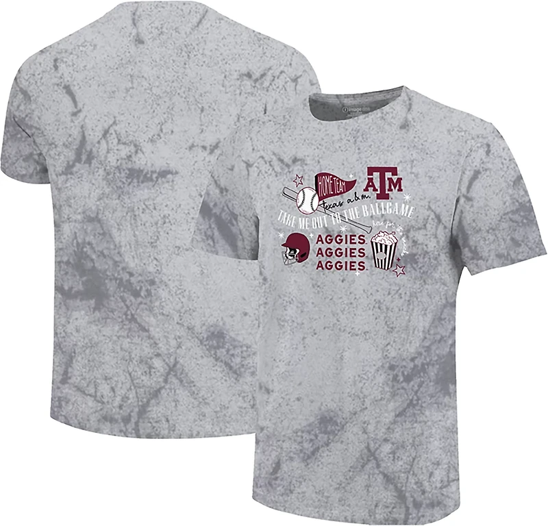 Image One Women's Texas A&M University Take Me Out To The Ball Game CC Short Sleeve T-shirt