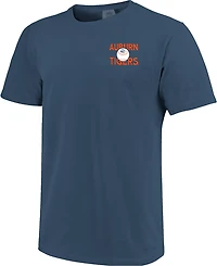 Image One Men's Auburn Tigers Baseball Aubie Signed Ball DS Short Sleeve T-shirt