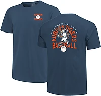 Image One Men's Auburn Tigers Baseball Aubie Signed Ball DS Short Sleeve T-shirt