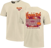 Image One Men's Virginia Tech Hand Drawn Campus Stack Graphic T-shirt