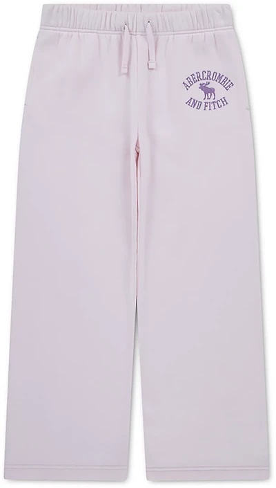 Abercrombie & Fitch Girls' Logo Baggy Fleece Pants