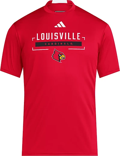 adidas Men's University of Louisville School Block Graphic T-shirt