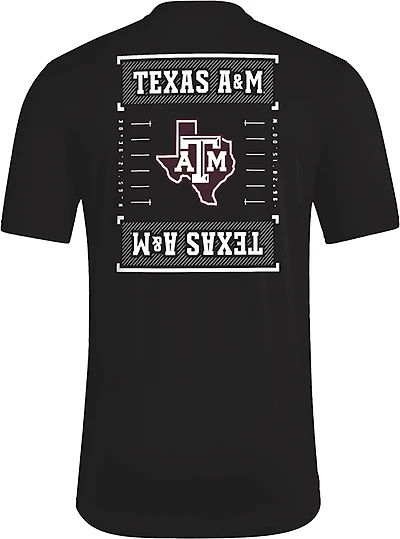 adidas Men's Texas A&M University Locker Football Icon Graphic T-shirt