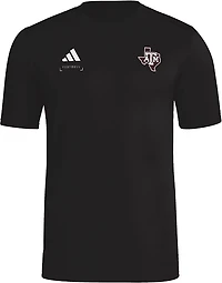 adidas Texas AM Aggies Locker Football Icon AEROREADY Pre-Game T-Shirt