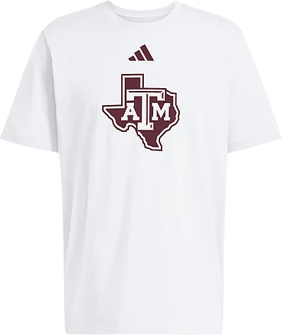 adidas Men's Texas A&M University Oversize Locker Logo Graphic T-shirt