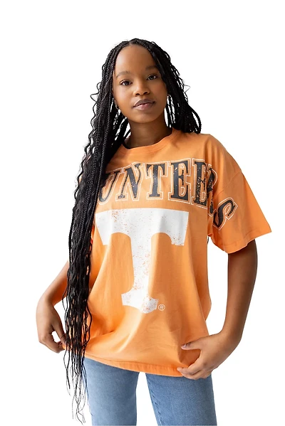 Gameday Social Women's University of Tennessee Southern Split Oversized Band Graphic T-shirt