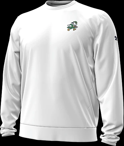Under Armour Men's University of Notre Dame Football Mascot Sideline Coach Storm Fleece Crew Sweatshirt