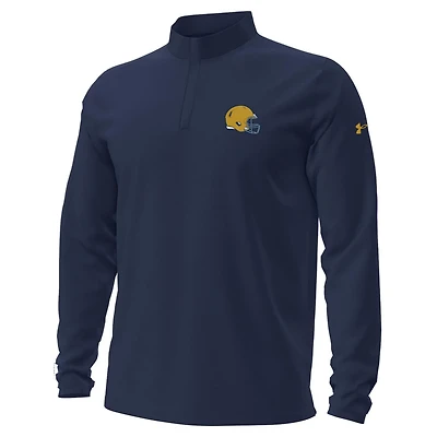 Under Armour Men's University of Notre Dame Helmet Sideline Motion 1/4-Zip Sweatshirt