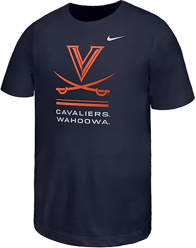 Nike Boys' Virginia Oversized Logo Core Cotton Short Sleeve T-shirt