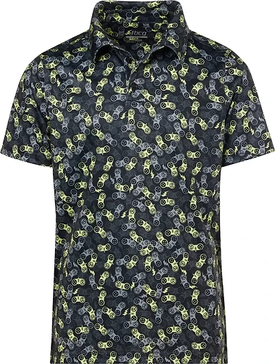 BCG Boys' Golf Print Short Sleeve Polo
