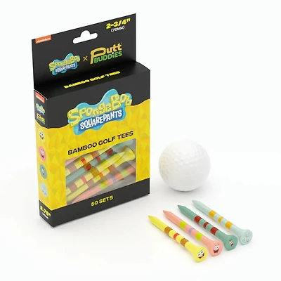 SpongeBob SquarePants Character Bamboo Golf Tees 50‑Pack