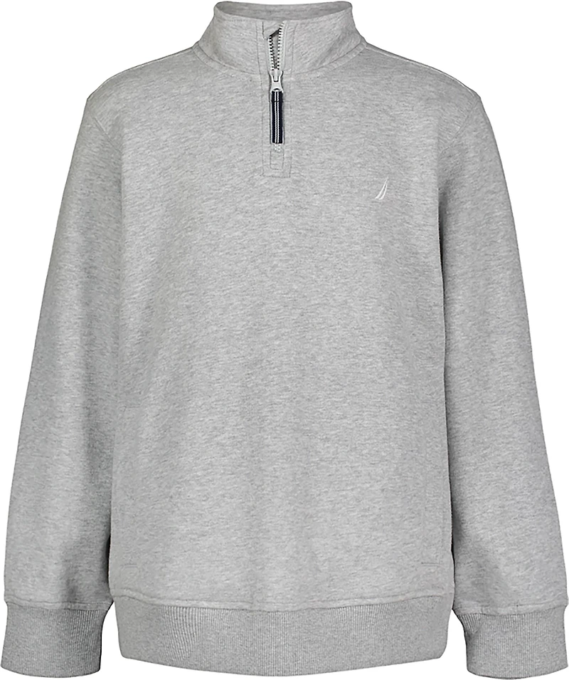 Nautica Uniform Boys' Fleece Quarter Zip Pullover