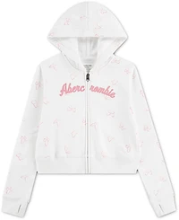 Abercrombie & Fitch Girls' Full‑Zip Printed Hoodie