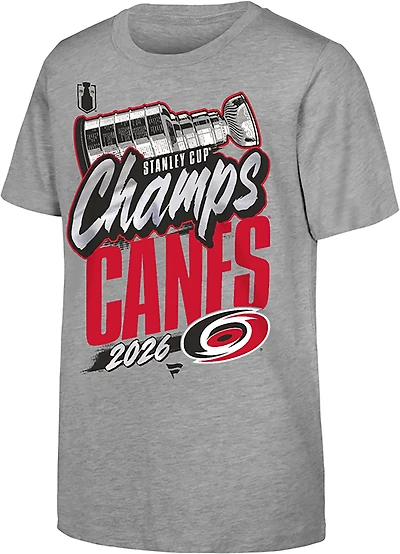 Youth Fanatics Carolina Hurricanes 2026 Stanley Cup Champions Authentic Locker Room T-Shirt