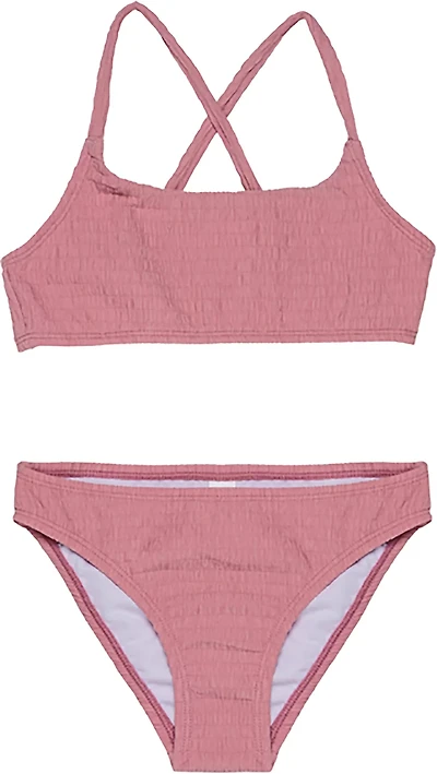 Gottex Girls’ Neapolitan Textured Criss Cross Strap Swim Set