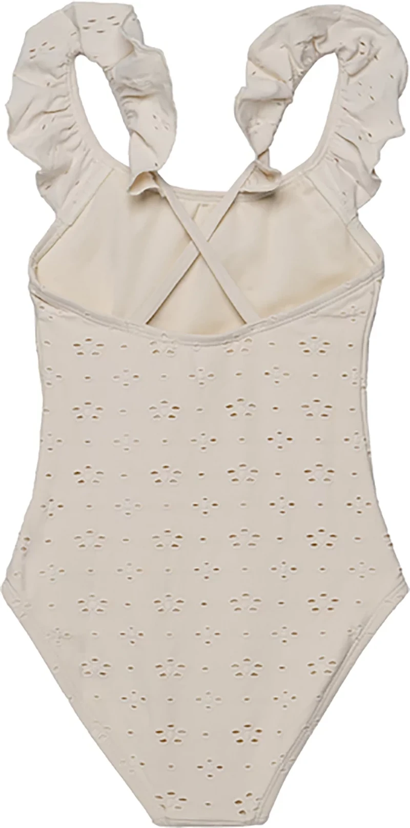 Gottex Girls’ Little Lace Ruffle Criss Cross Back One-Piece
