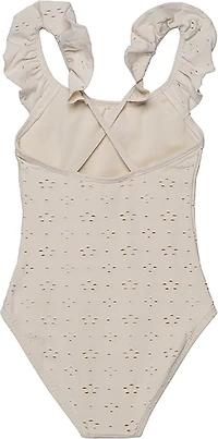 Gottex Girls’ Little Lace Ruffle Criss Cross Back One-Piece