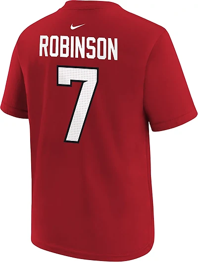 Nike Boys' Atlanta Falcons Bijan Robinson #7 Home Graphic T-shirt